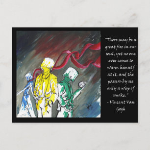 Carte Postale Poignées de citations inspirantes réfléchies