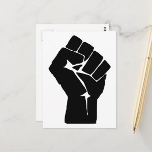Carte Postale Poing, Rebelle, Émeute, Résistance, Style Communis