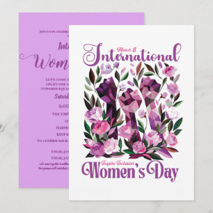 Carte postale Poings floraux de la Journée interna