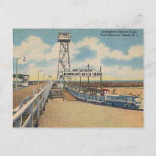 Carte Postale Point Agréable NJ Beach Train, Vintage