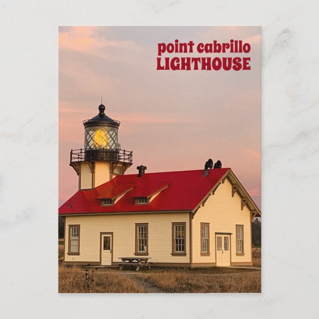 Carte Postale Point Cabrillo LIGHTHOUSE California Sunset Travel (Devant)