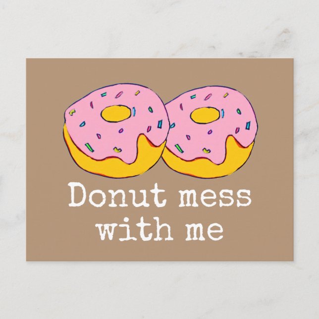 Carte Postale Point de givrage rose art alimentaire mignon (Devant)