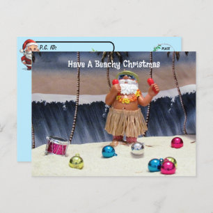Carte Postale Point de passage - Noël de fête de la plage de San