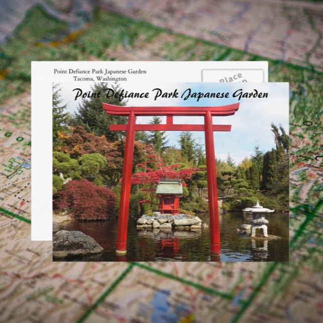 Carte Postale Point Defiance Park Jardin japonais Photo Voyage (In Situ Map)
