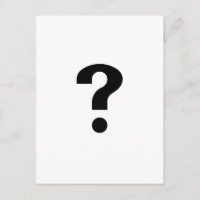 Point d'interrogation noir