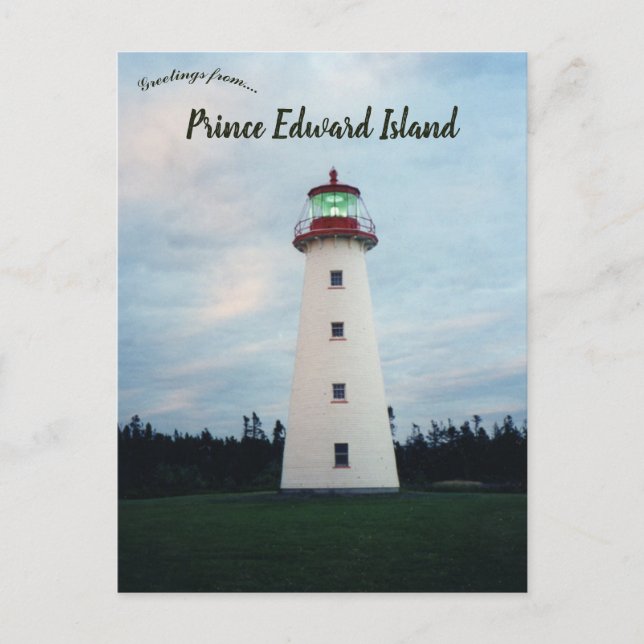 Carte Postale Point Prim Lighthouse PEI Canada (Devant)