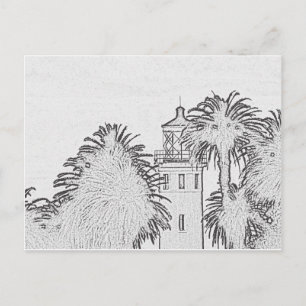 Carte postale - Point Vicente Lighthouse to Color