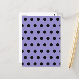 Carte postale Pointe Polka (Lavande et Noir)