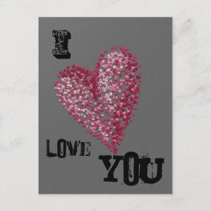 Carte postale Pointillism Heart