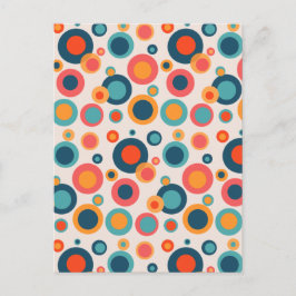 Carte Postale Points Abstraits colorés