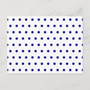 Carte Postale Points blancs et navy
