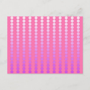 Carte Postale Points en satin - rose et orchidée