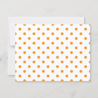 Carte Postale Points orange