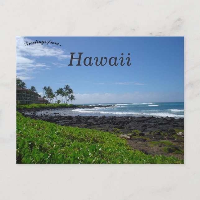 Carte Postale Poipu Beach Kauai Hawaii (Devant)