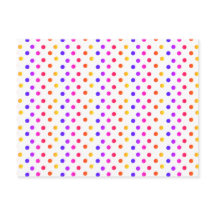 Carte postale Pois arc-en-ciel