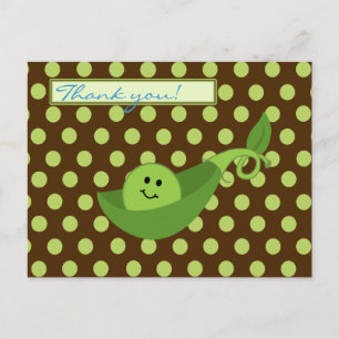 Carte Postale Pois dans un Baby shower de de Pod Boy Merci