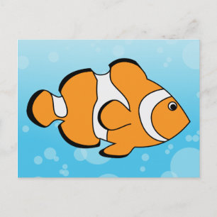 Carte Postale Poisson clown