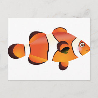 Carte Postale Poisson clown