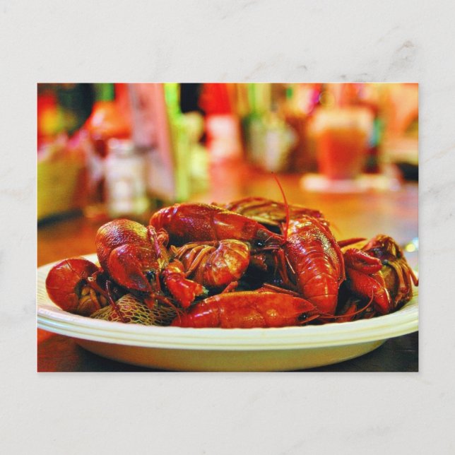 Carte Postale Poisson-crevettes À La Maison À Huîtres Acme (Devant)
