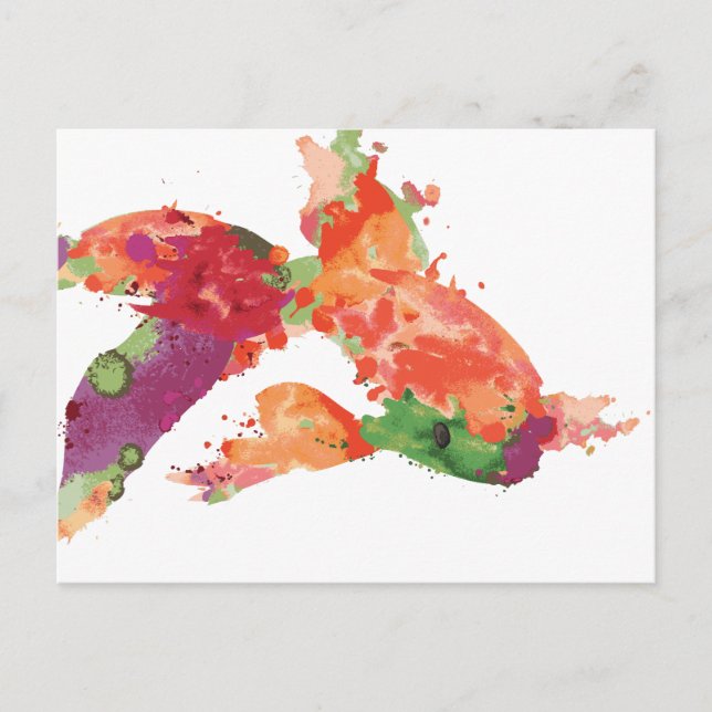 Carte Postale poisson d'eau (Devant)