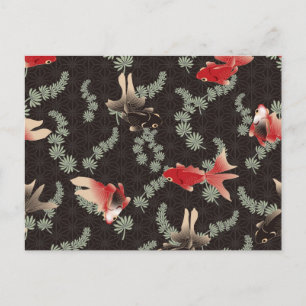 Carte Postale Poisson d'or japonais