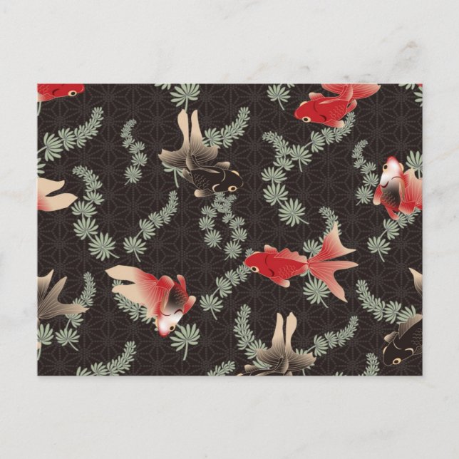 Carte Postale Poisson d'or japonais (Devant)