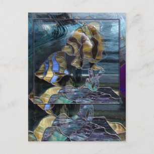 Carte postale Poisson en verre
