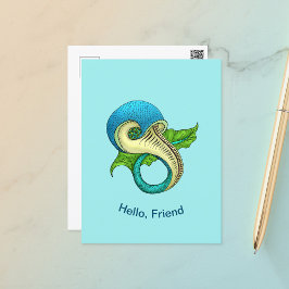Carte postale Poisson impair