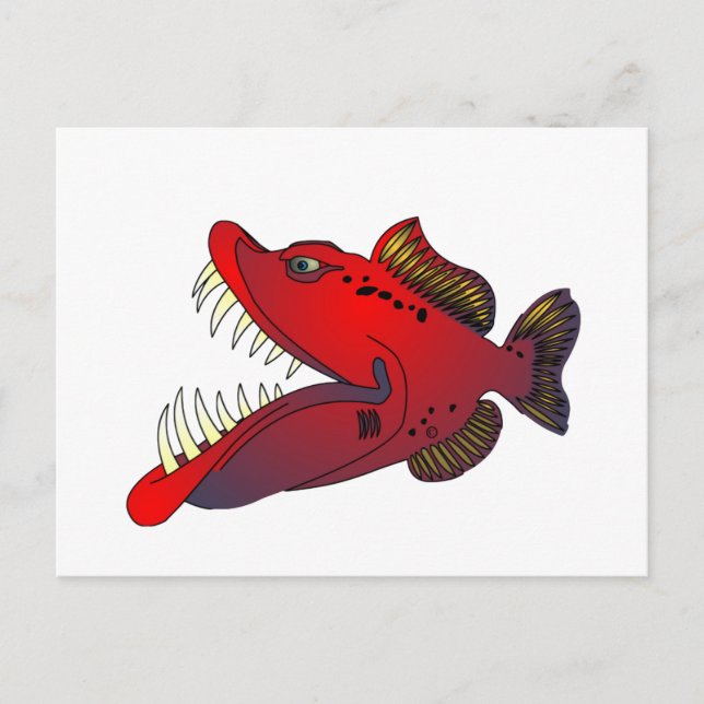 Carte Postale Poisson "Oncle Steevo" avec attitude (Devant)