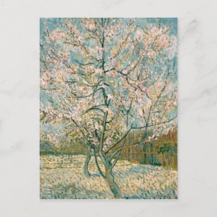 Carte Postale Poisson rose Van Gogh en fleurs (F404)
