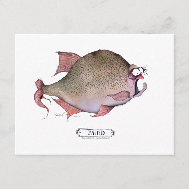 Carte Postale Poisson roux, tony fernandes (Devant)