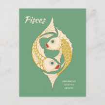 Poissons Art Nouveau Zodiaque CC1264 Astrologie