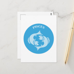 Carte Postale Poissons, Signe du zodiaque, Horoscope, Astrologie