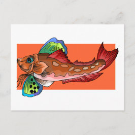 Carte Postale Poissons tropicaux 1 Poissons Cool populaires Retr