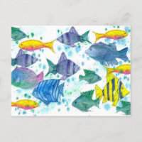 Poissons tropicaux Turquoise Bleu Océan Mer Créatu