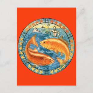 Carte Postale Poissons Zodiac - Customisez-le !