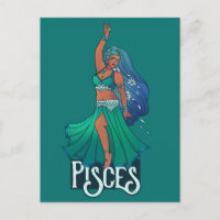 Poissons Zodiaque danseuse du ventre Art Astrologi