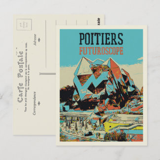 Carte Postale Poitiers France vue sur le futuroscope