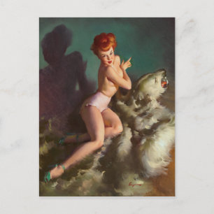 Carte Postale Poitrine vers le haut