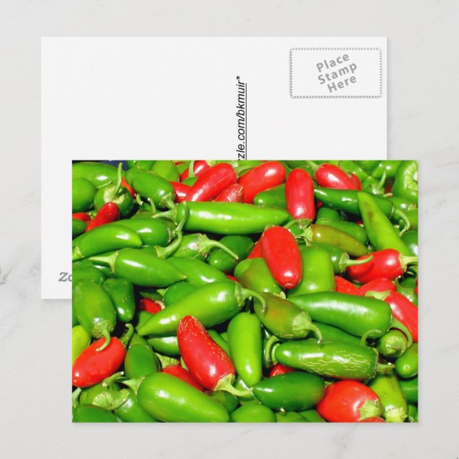 Carte postale - Poivrons (Devant / Derrière)