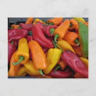 Carte Postale Poivrons chauds