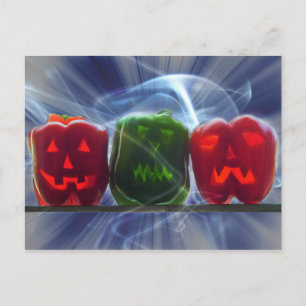Carte Postale Poivrons Jack O Lantern