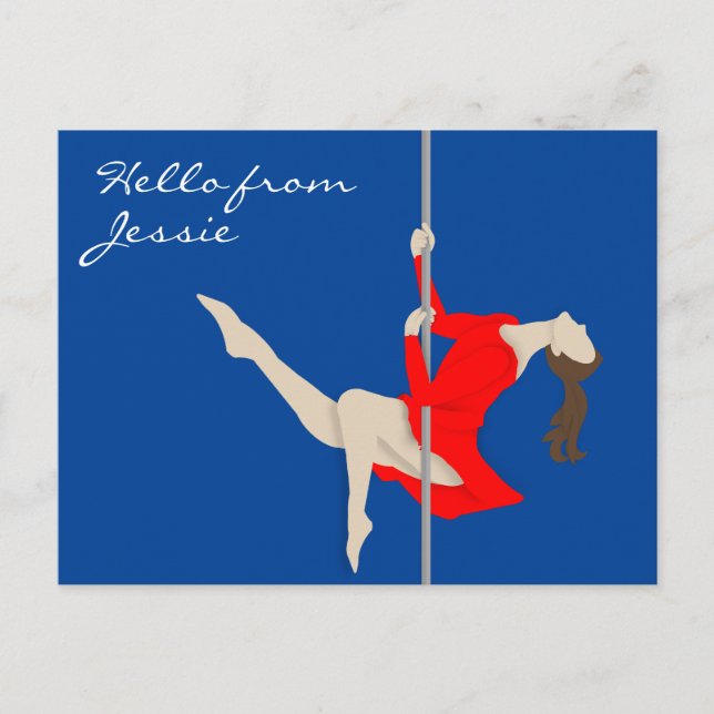 Carte Postale Pole Fitness (Devant)