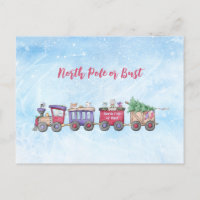Pôle Nord ou rien Locomotive de Noël personnalisée