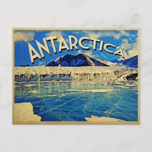 Carte Postale Pôle Sud vintage Antarctique