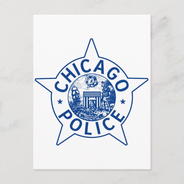 Carte Postale Police de Chicago (VINTAGE) (Devant)