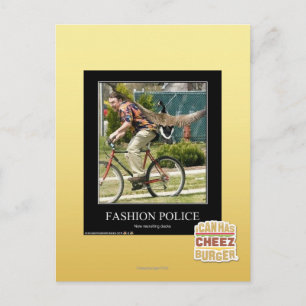 Carte Postale Police de mode