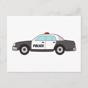 Carte Postale Police patrouille de la protection des voitures Se