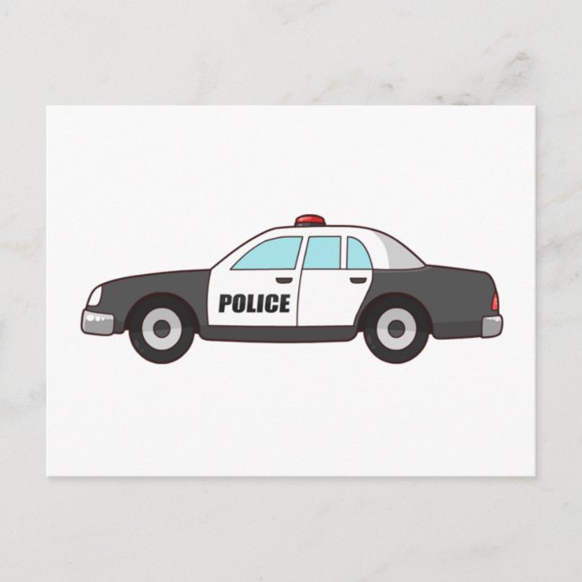 Carte Postale Police patrouille de la protection des voitures Se (Devant)