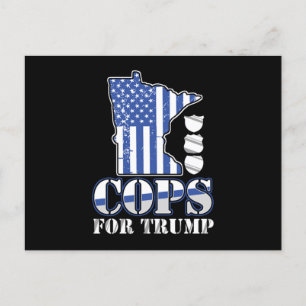 Carte Postale Policiers Pour Trump Policier Policier États-Unis 